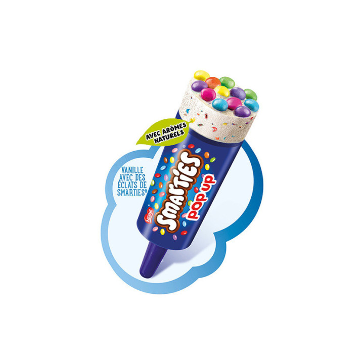 SMARTIES Pop Up - Vanille avec des éclats de Smarties