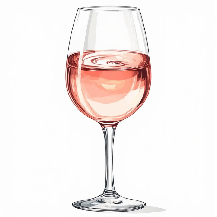 Vin rosé - Verre